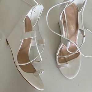 Lace up shoe dazzle wedges